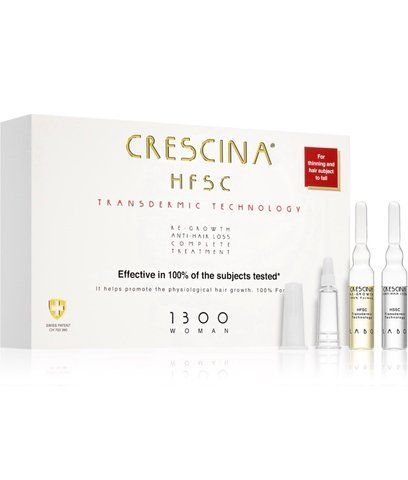 Crescina HFSC Transdermic Complete Treatment 1300 - Засіб косметичний для догляду за волоссям і відновлення росту волосся та проти випадіння для жінок Crescina HFSC Transdermic Complete Treatment 1300 UA00820 фото